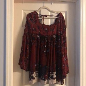 Free People Empire Waist Peasant Dress